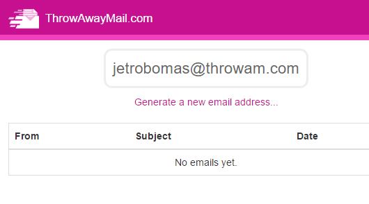 Free Temporary Email Address Website