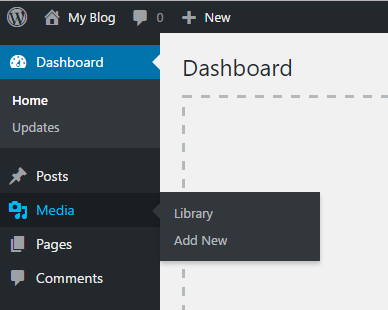 wordpress media