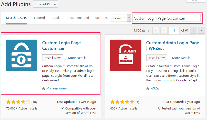 customize wordpress login page