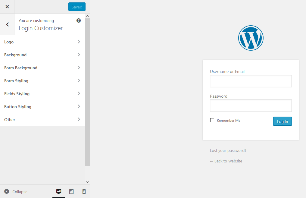 how to use Custom Login Page Customizer